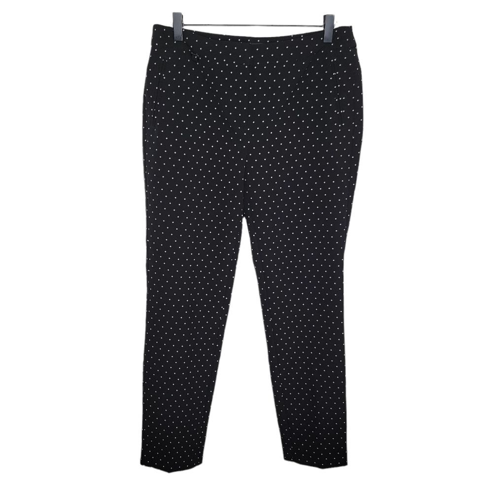 Adrianna Papell diamond print skinny ankle slacks pants size 8